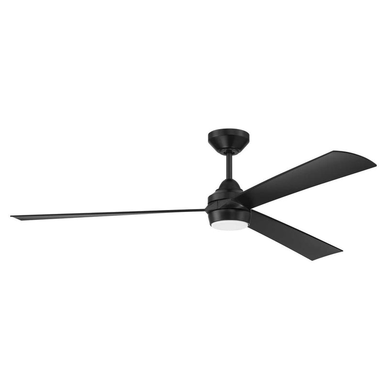 Craftmade - STL60FB3-NWF - 60" Ceiling Fan - Sterling - Flat Black