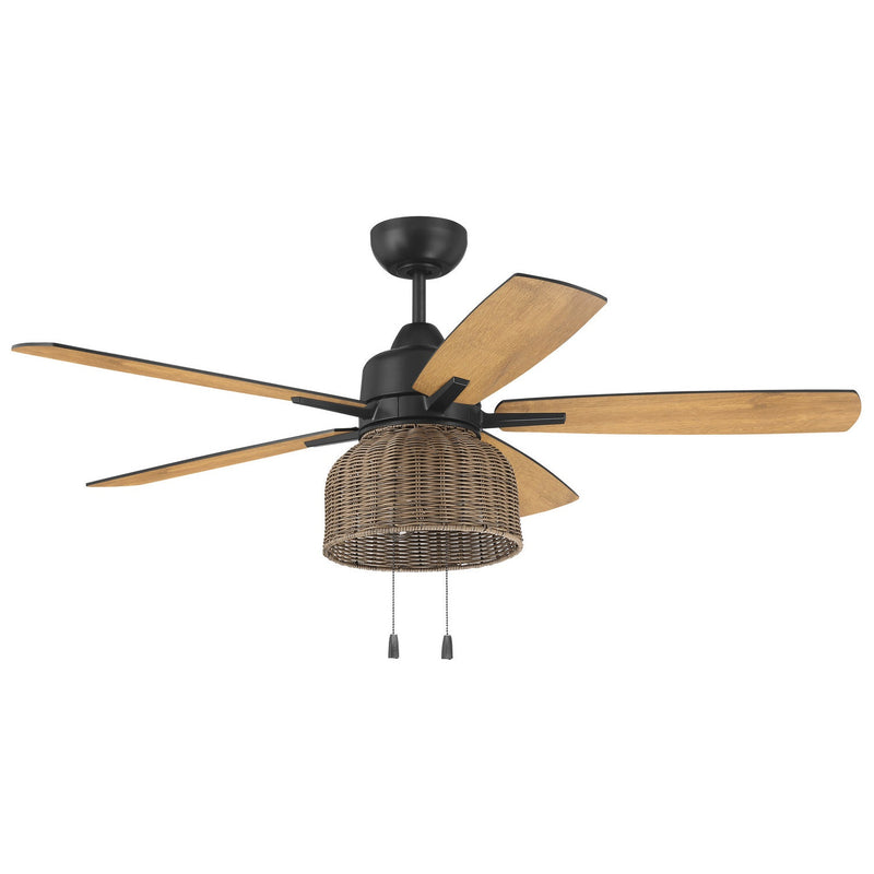 Craftmade - WVN52FB5 - 52"Ceiling Fan - Woven - Flat Black