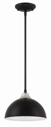 Craftmade - ZA4911-MNSA - One Light Outdoor Pendant - Kahn - Midnight/Satin Aluminum