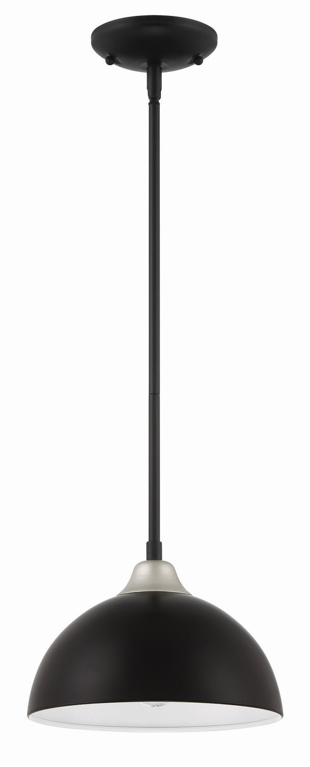 Craftmade - ZA4911-MNSA - One Light Outdoor Pendant - Kahn - Midnight/Satin Aluminum