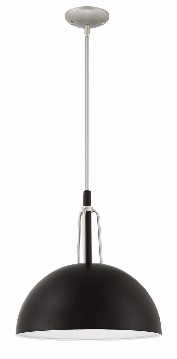 Craftmade - ZA4921-MNSA - One Light Outdoor Pendant - Kahn - Midnight/Satin Aluminum
