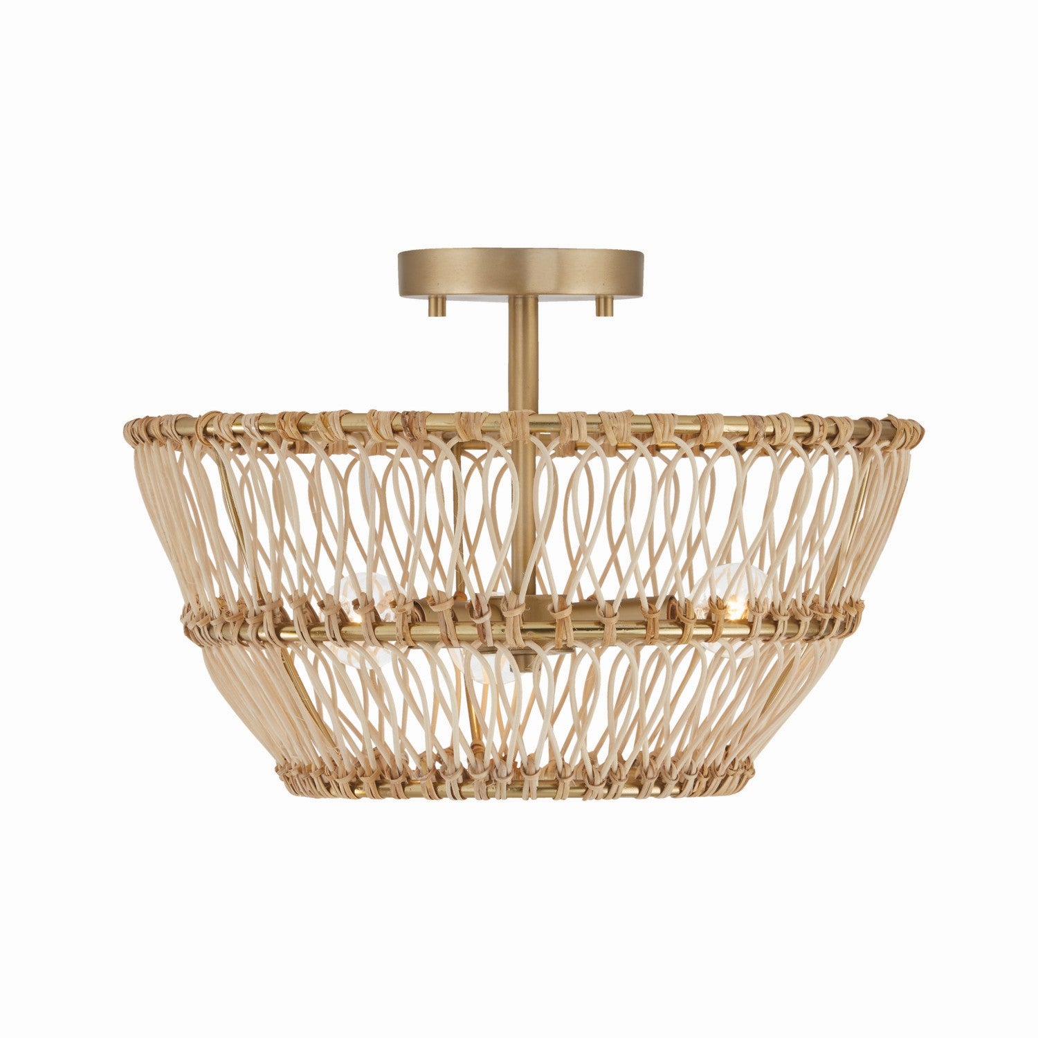 Capital Lighting - 244131MA - Three Light Dual Mount Semi Flush/Pendant - Wren - Matte Brass