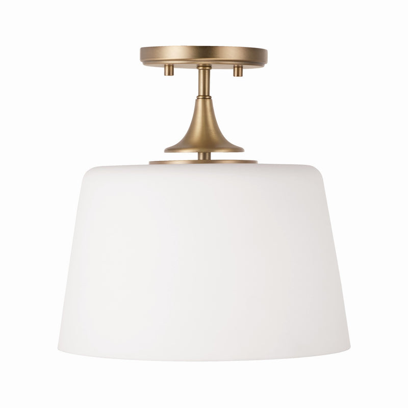 Capital Lighting - 248911AD - One Light Dual Mount Semi Flush/Pendant - Presley - Aged Brass