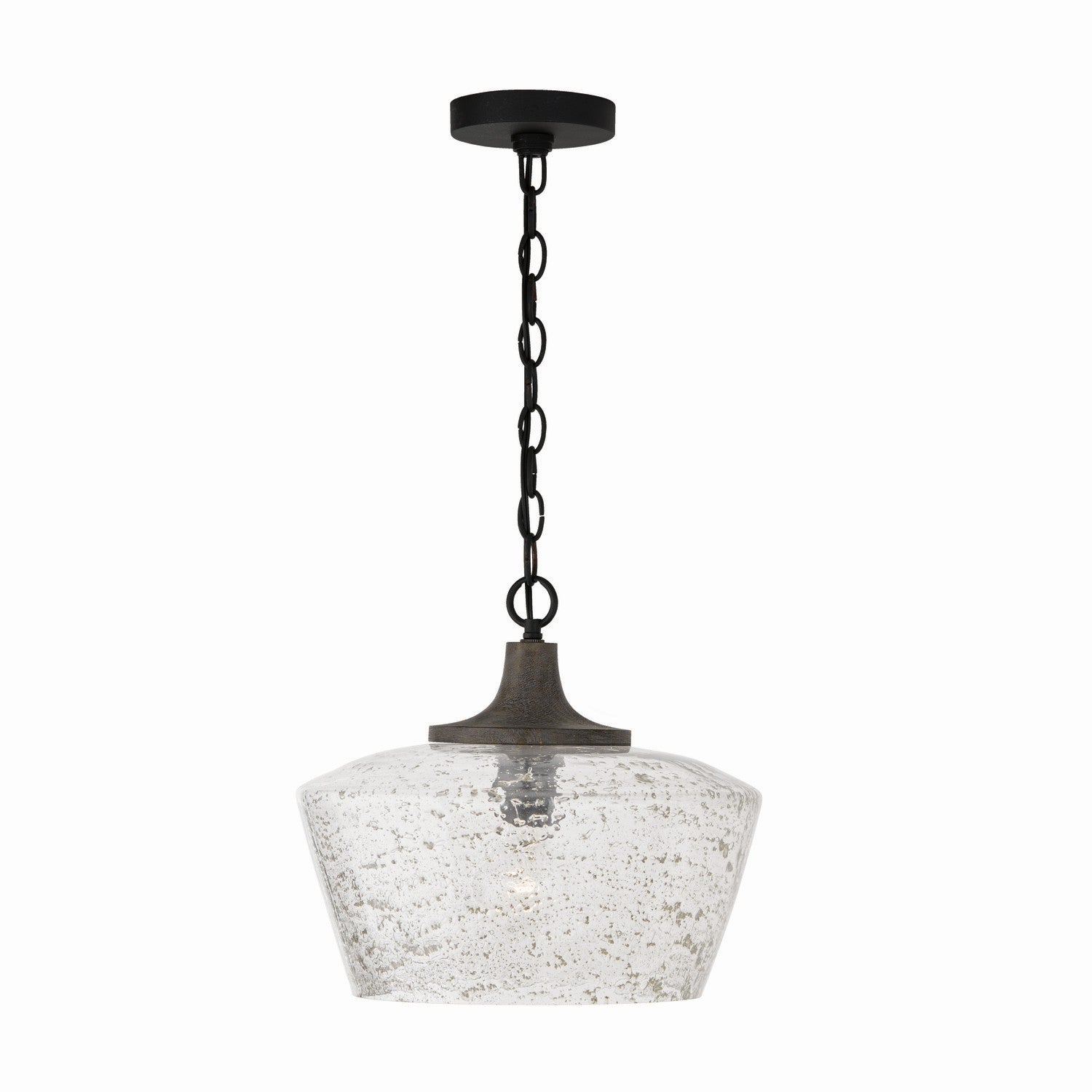 Capital Lighting - 347611CK - One Light Pendant - Clive - Carbon Grey and Black Iron