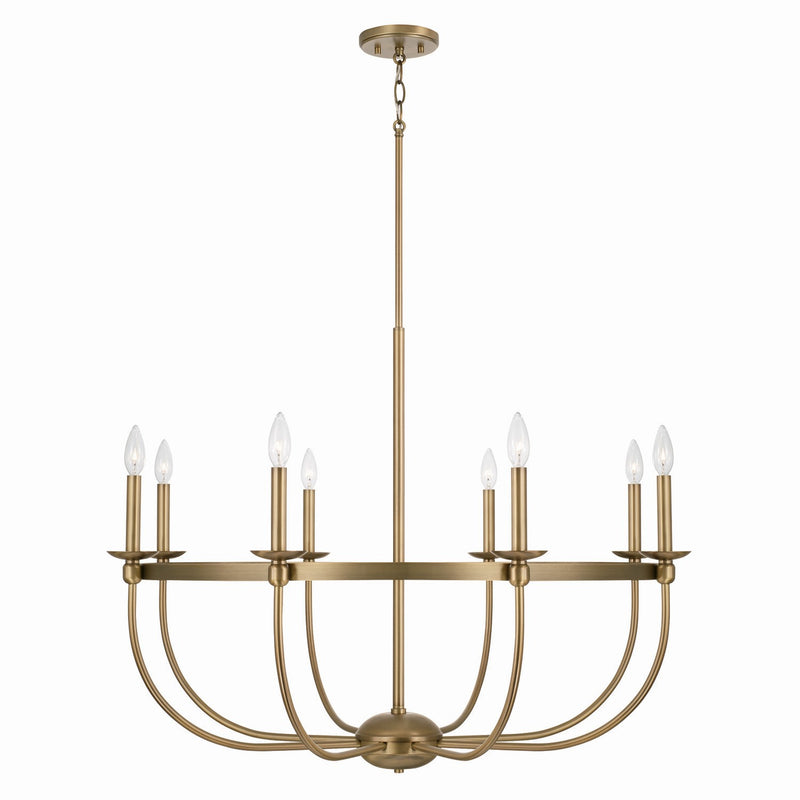 Capital Lighting - 425181AD - Eight Light Chandelier - Rylann - Aged Brass