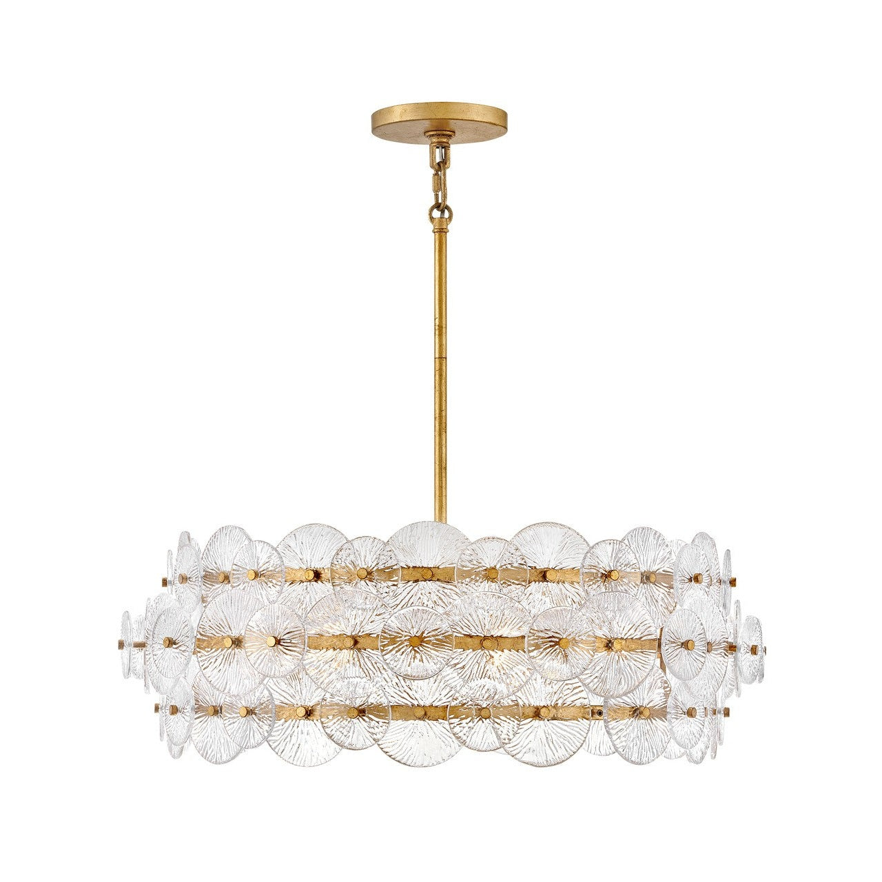 Fredrick Ramond - FR30126DA - LED Pendant - Rene - Distressed Brass