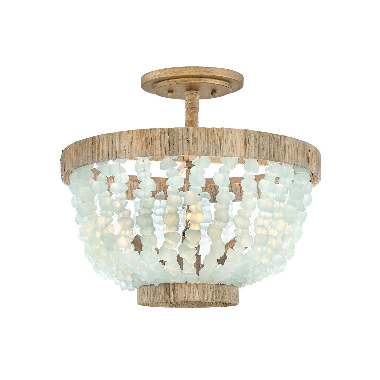 Fredrick Ramond - FR30203BNG-BG - LED Semi-Flush Mount - Dune - Burnished Gold