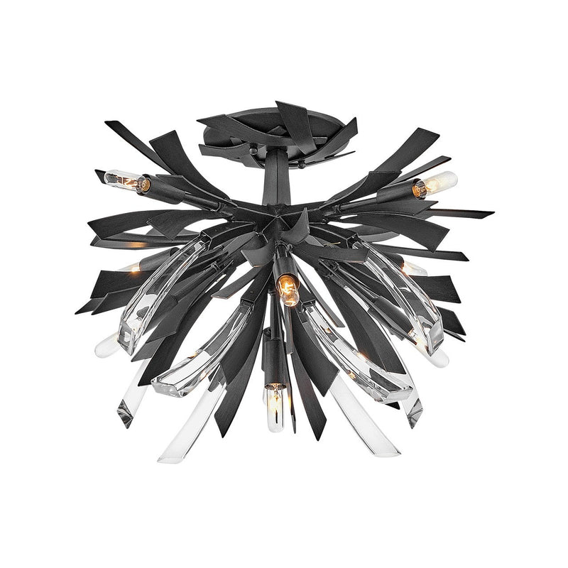 Fredrick Ramond - FR40903BGR - LED Semi-Flush Mount - Vida - Brushed Graphite