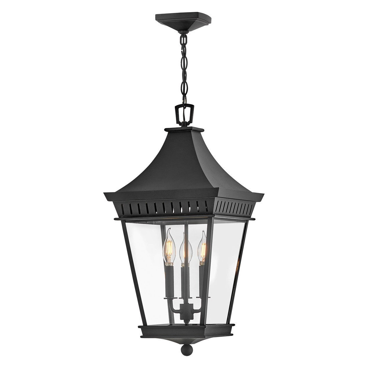 Hinkley - 27092MB - LED Hanging Lantern - Chapel Hill - Museum Black