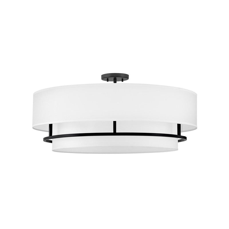 Hinkley - 38895BK - LED Convertible Semi-Flush Mount - Graham - Black
