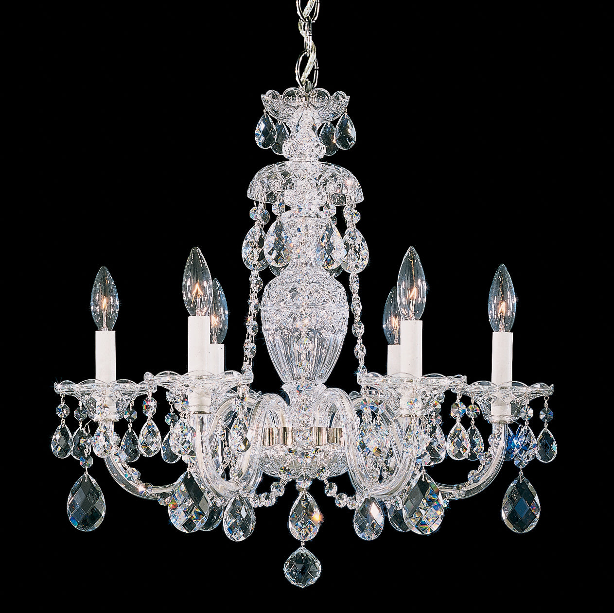 Schonbek - 2994-40H - Six Light Chandelier - Sterling - Polished Silver
