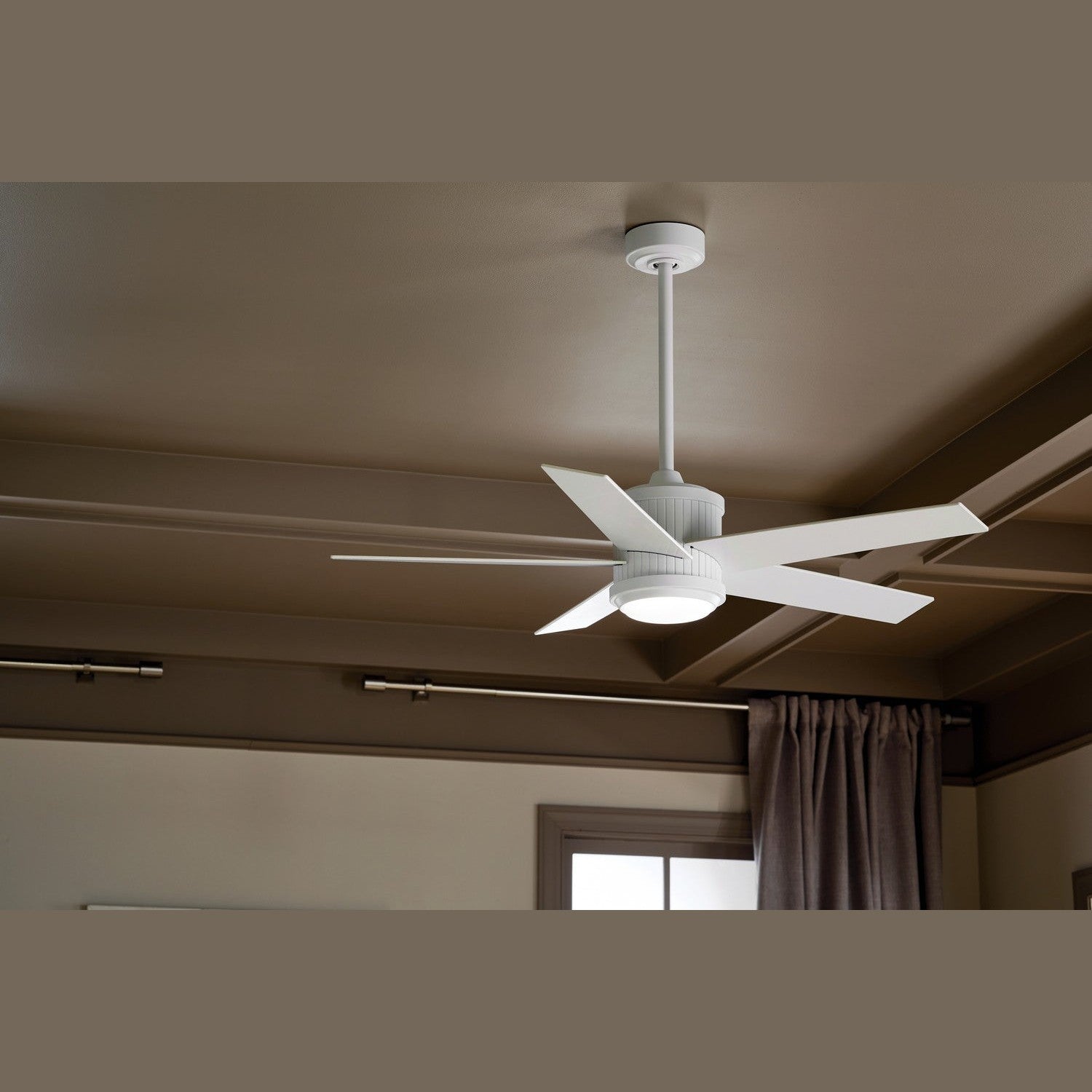 Kichler - 300048MWH - 48"Ceiling Fan - Brahm - Matte White