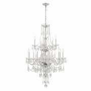 Crystorama - 1155-CH-CL-MWP - 15 Light Chandelier - Traditional Crystal - Polished Chrome