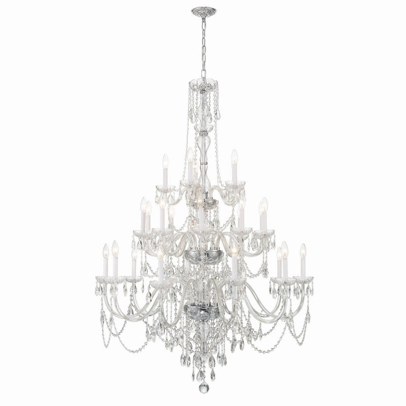 Crystorama - 1156-CH-CL-MWP - 25 Light Chandelier - Traditional Crystal - Polished Chrome