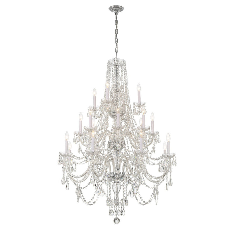 Crystorama - 1157-CH-CL-MWP - 20 Light Chandelier - Traditional Crystal - Polished Chrome