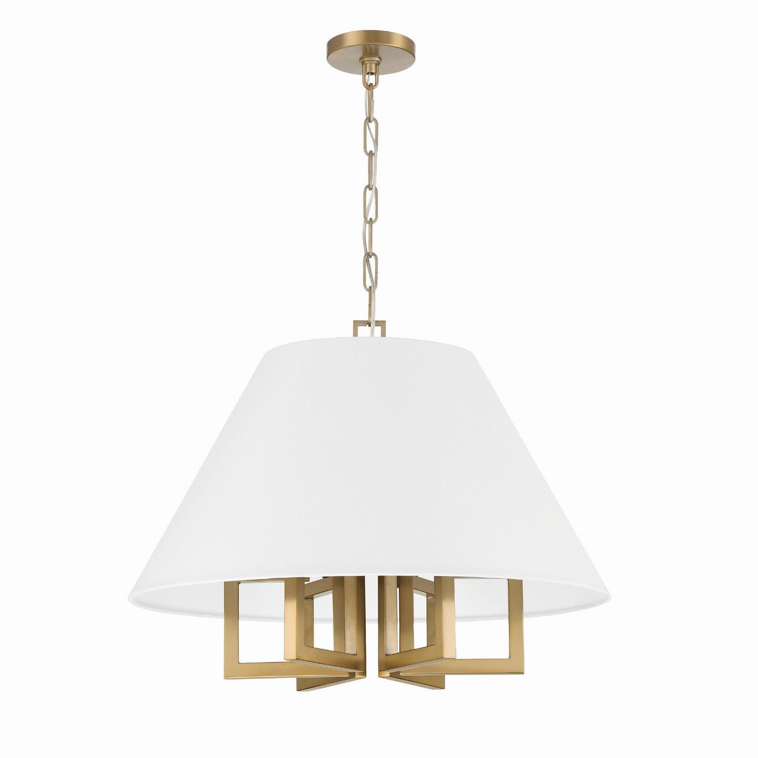 Crystorama - 2256-VG - Six Light Chandelier - Westwood - Vibrant Gold