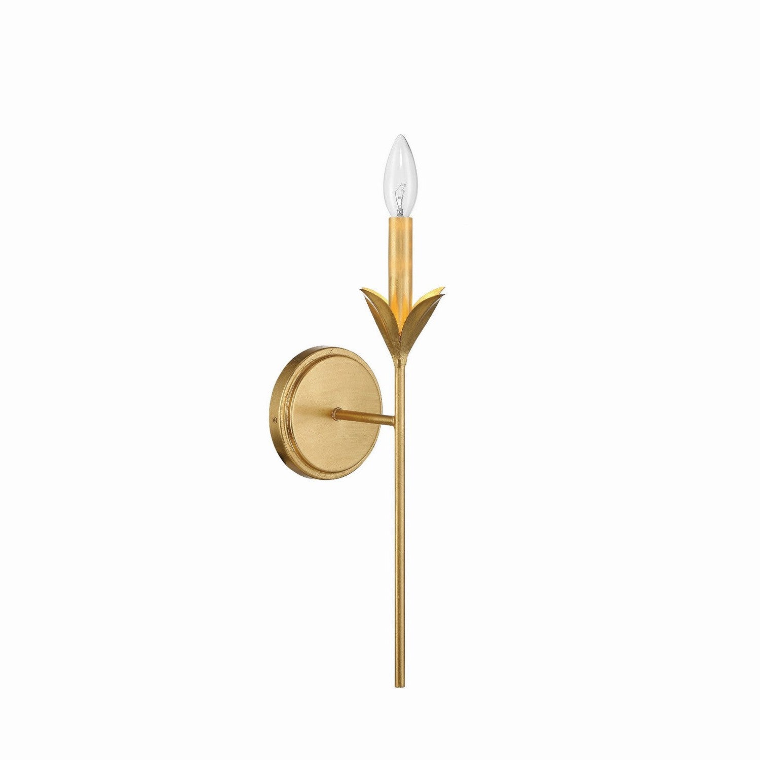 Crystorama - 531-GA - One Light Wall Sconce - Broche - Antique Gold