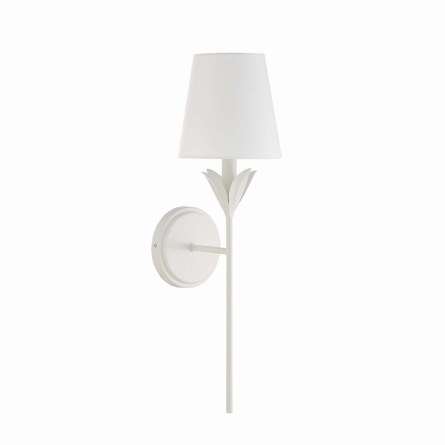 Crystorama - 531-MT - One Light Wall Sconce - Broche - Matte White