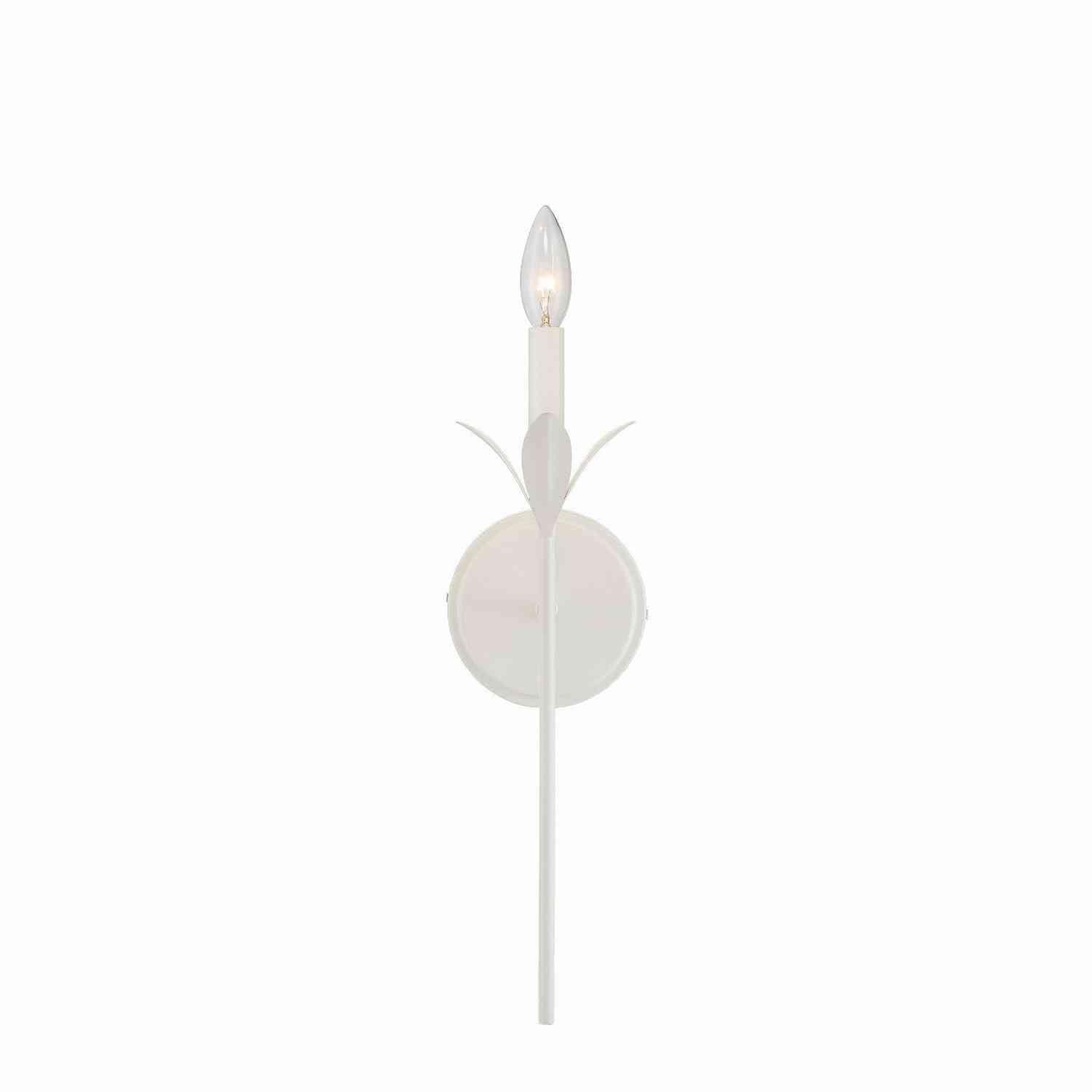 Crystorama - 531-MT - One Light Wall Sconce - Broche - Matte White