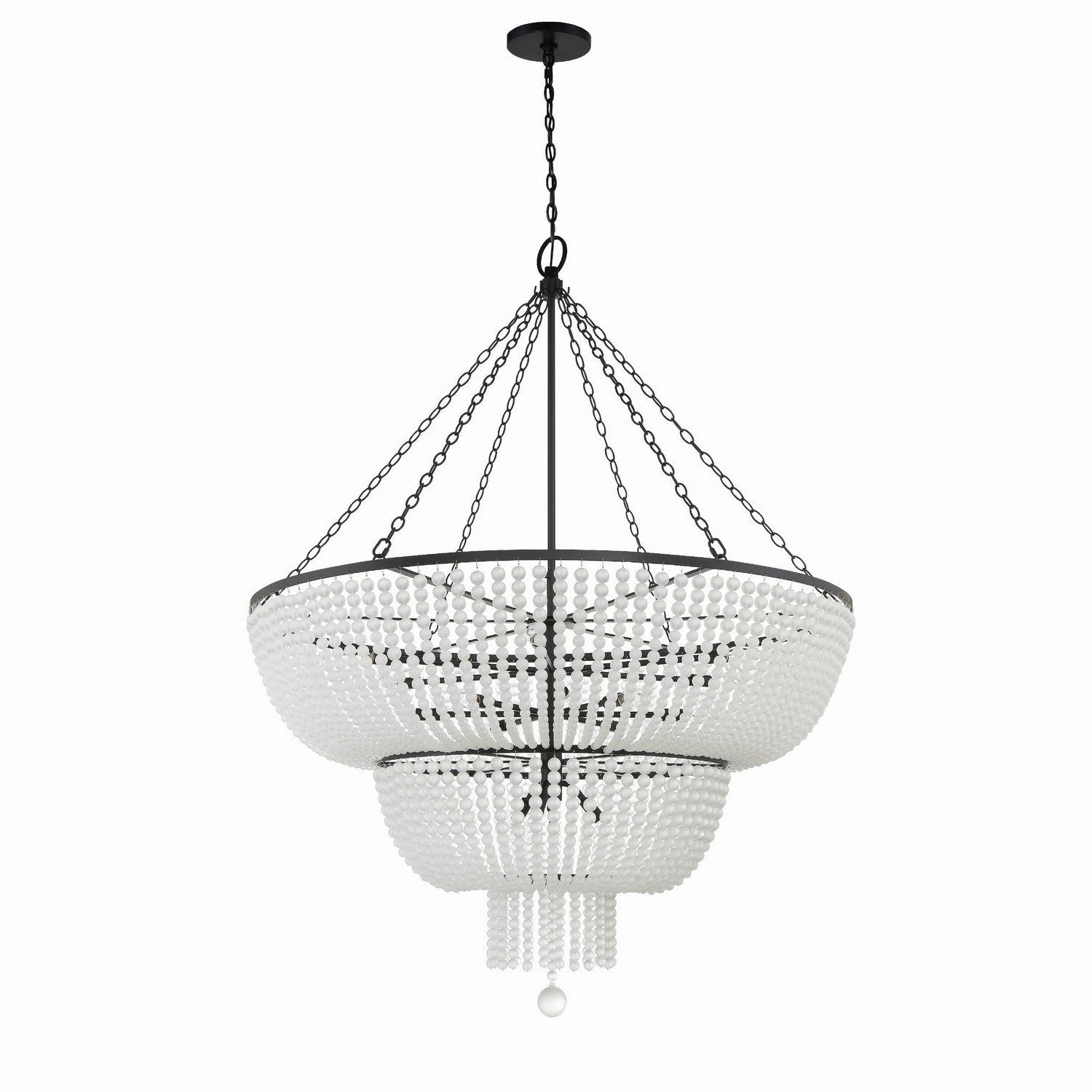 Crystorama - 614-MK - 15 Light Chandelier - Rylee - Matte Black