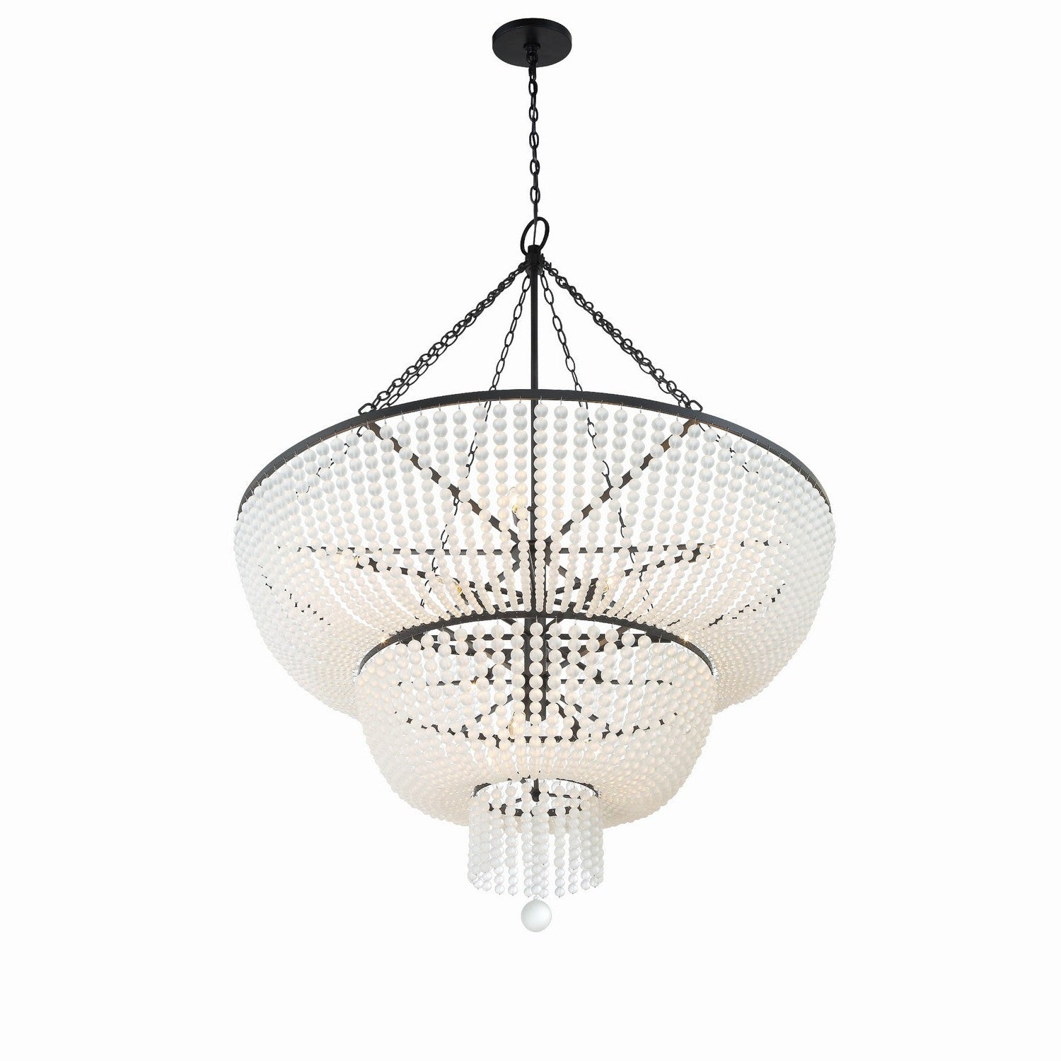 Crystorama - 614-MK - 15 Light Chandelier - Rylee - Matte Black