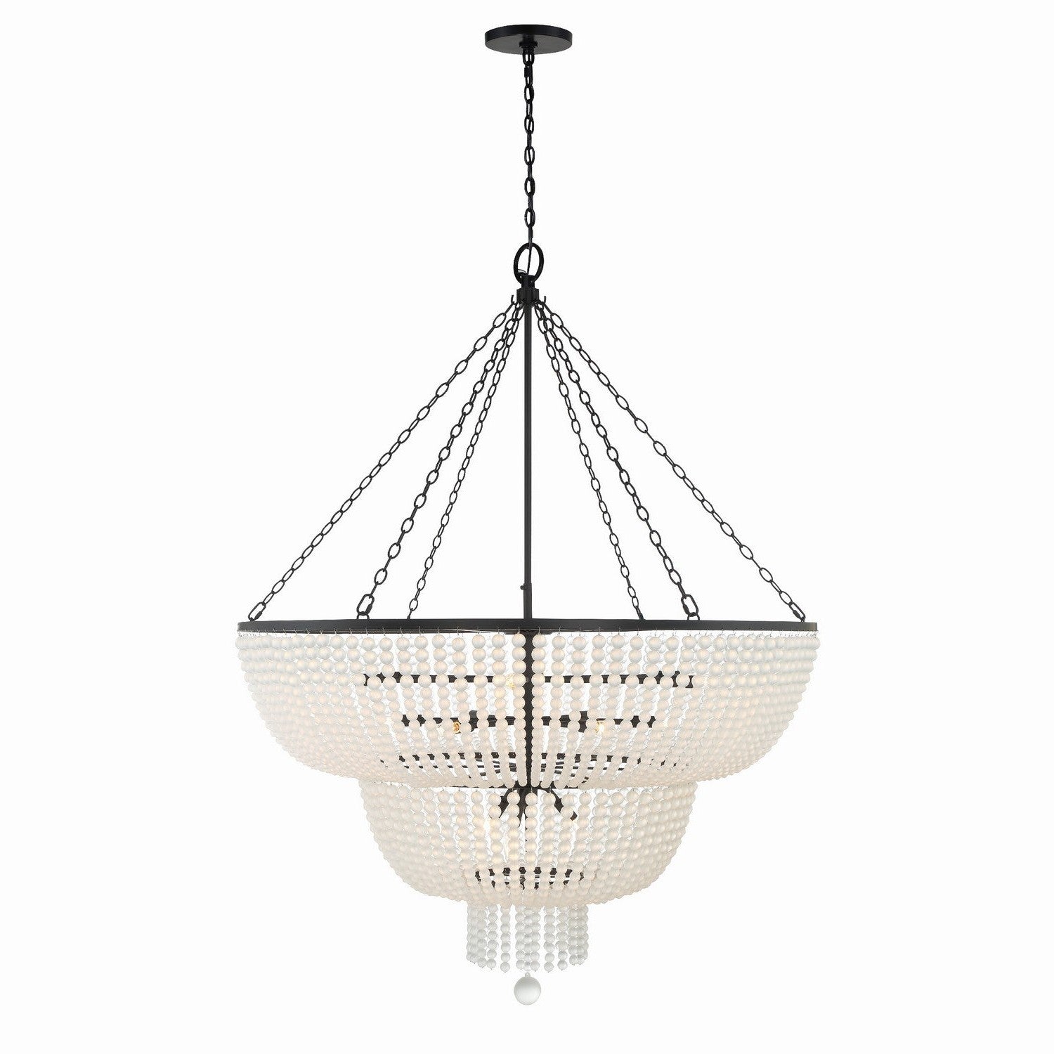 Crystorama - 614-MK - 15 Light Chandelier - Rylee - Matte Black