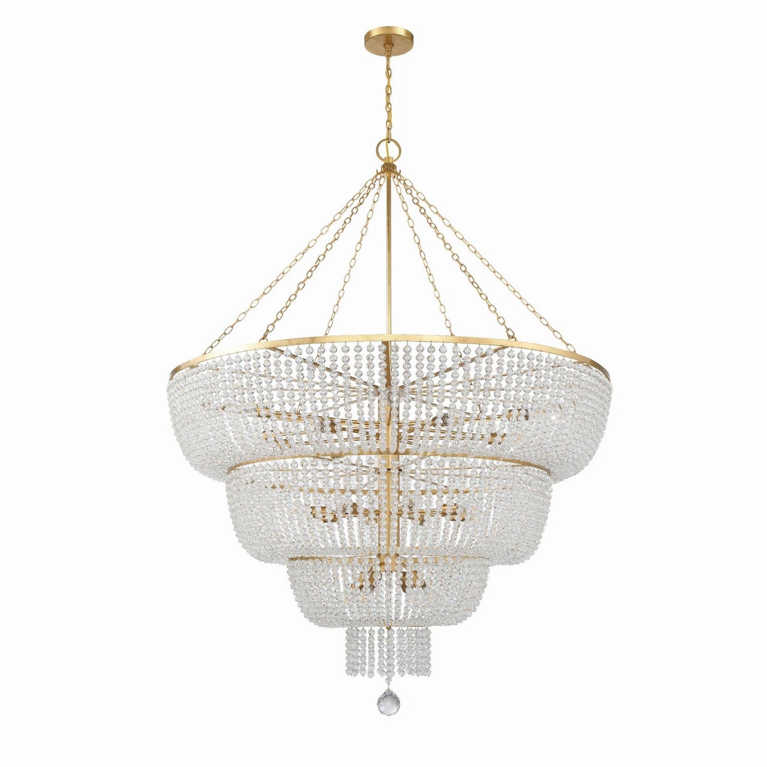 Crystorama - 618-GA - 24 Light Chandelier - Rylee - Antique Gold