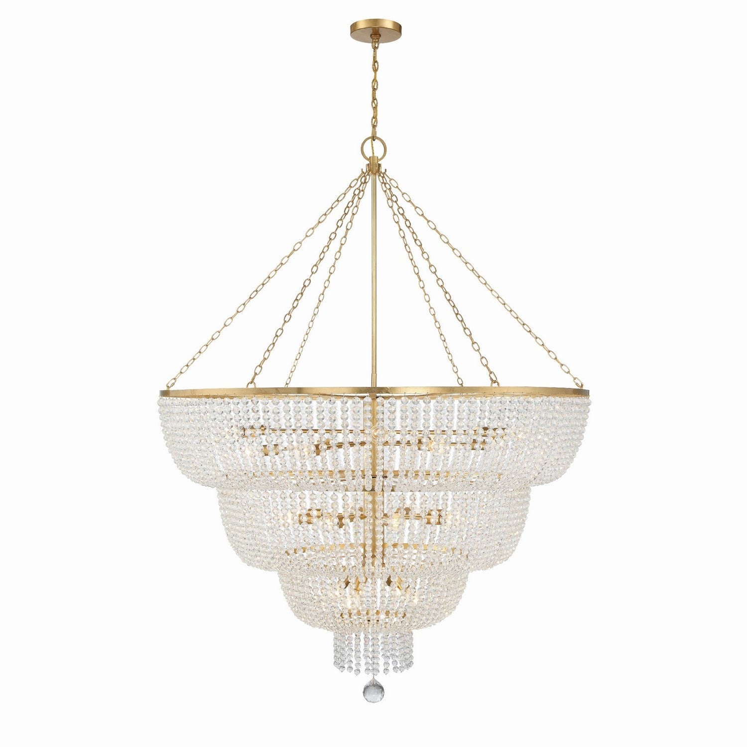 Crystorama - 618-GA - 24 Light Chandelier - Rylee - Antique Gold