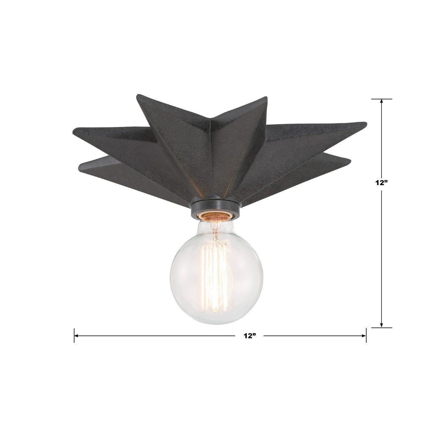 Crystorama - 9230-BK - One Light Flush Mount - Astro - Black