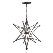 Crystorama - 9236-BK - Four Light Chandelier - Astro - Black