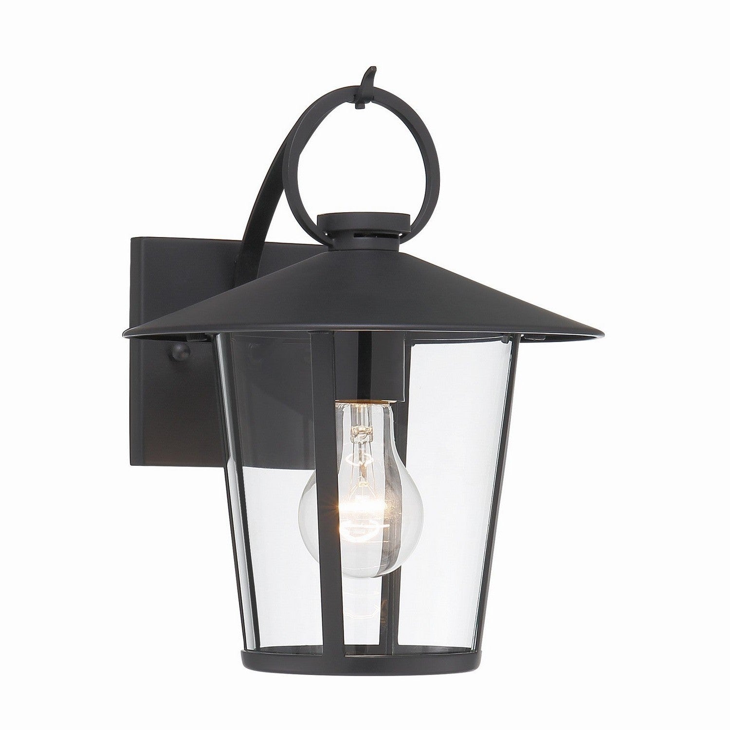 Crystorama - AND-9201-CL-MK - One Light Outdoor Wall Sconce - Andover - Matte Black