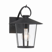 Crystorama - AND-9201-CL-MK - One Light Outdoor Wall Sconce - Andover - Matte Black
