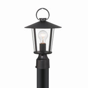 Crystorama - AND-9207-CL-MK - One Light Outdoor Post Mount - Andover - Matte Black