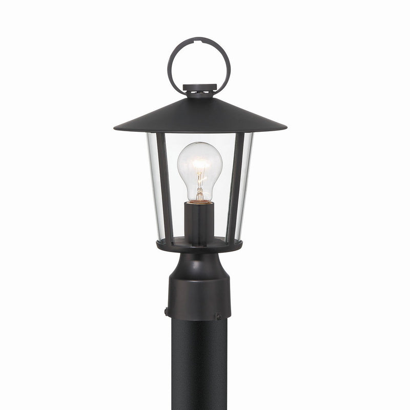 Crystorama - AND-9207-CL-MK - One Light Outdoor Post Mount - Andover - Matte Black
