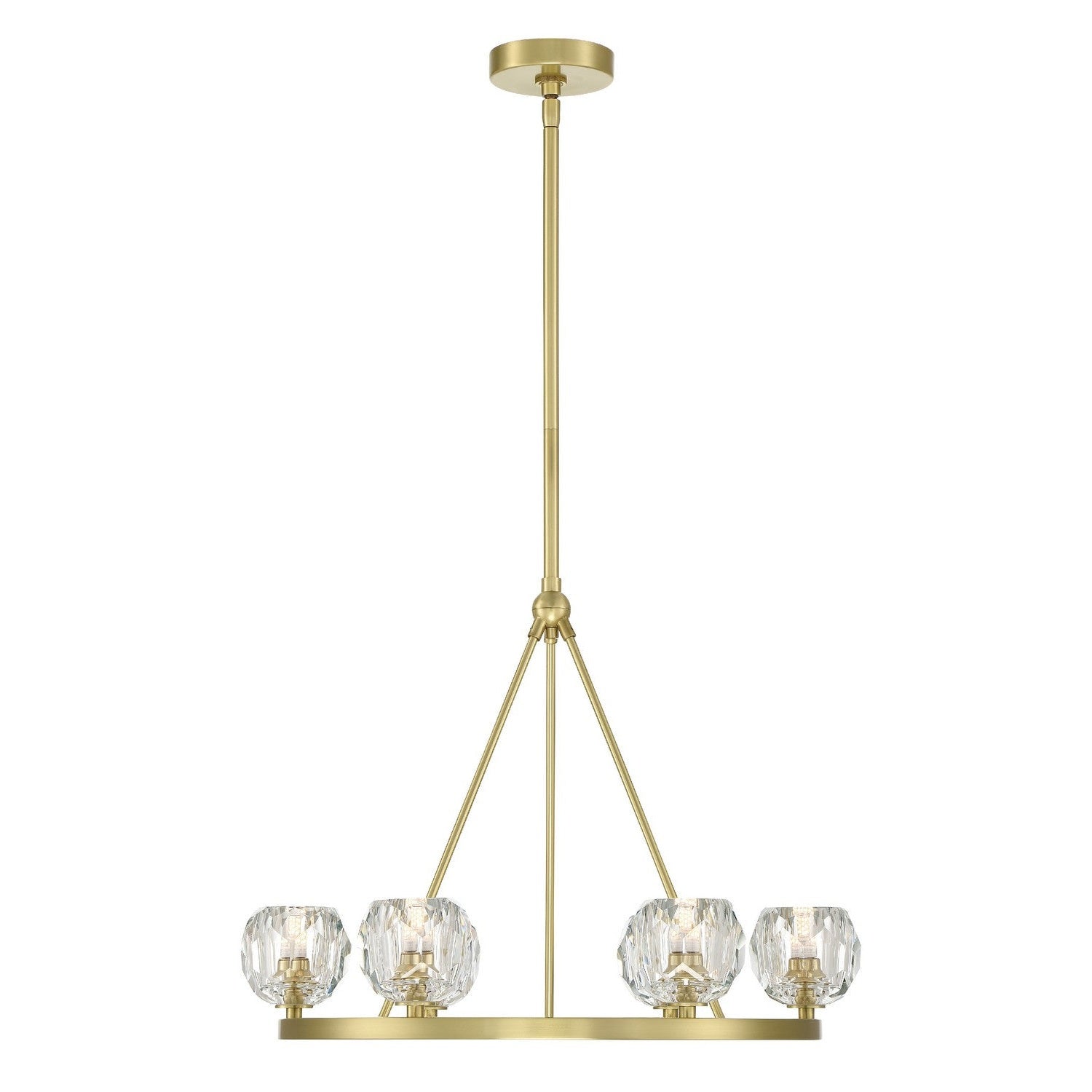 Crystorama - ARA-10264-SB - LED Chandelier - Aragon - Soft Brass