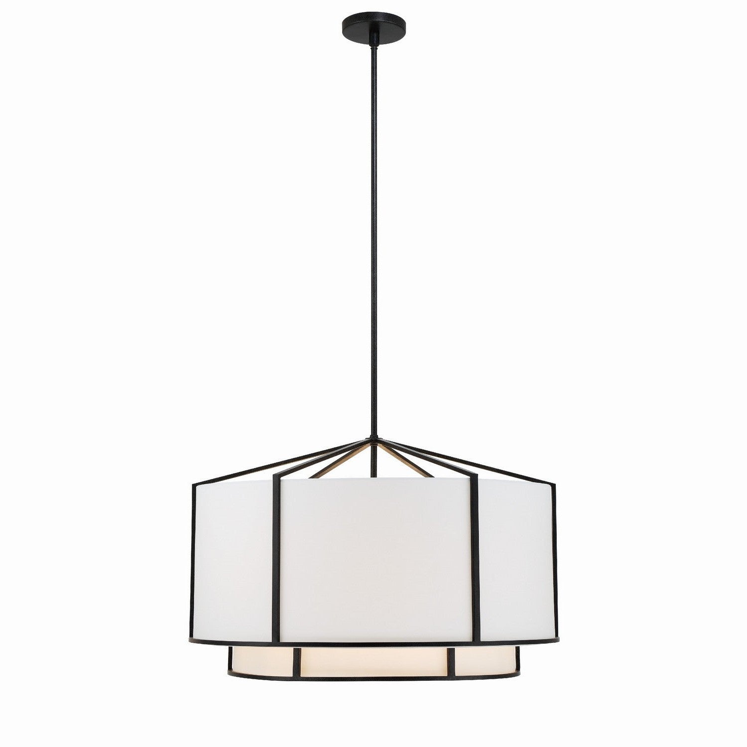 Crystorama - CAR-9209-BK - Six Light Chandelier - Carlyn - Black