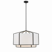 Crystorama - CAR-9209-BK - Six Light Chandelier - Carlyn - Black