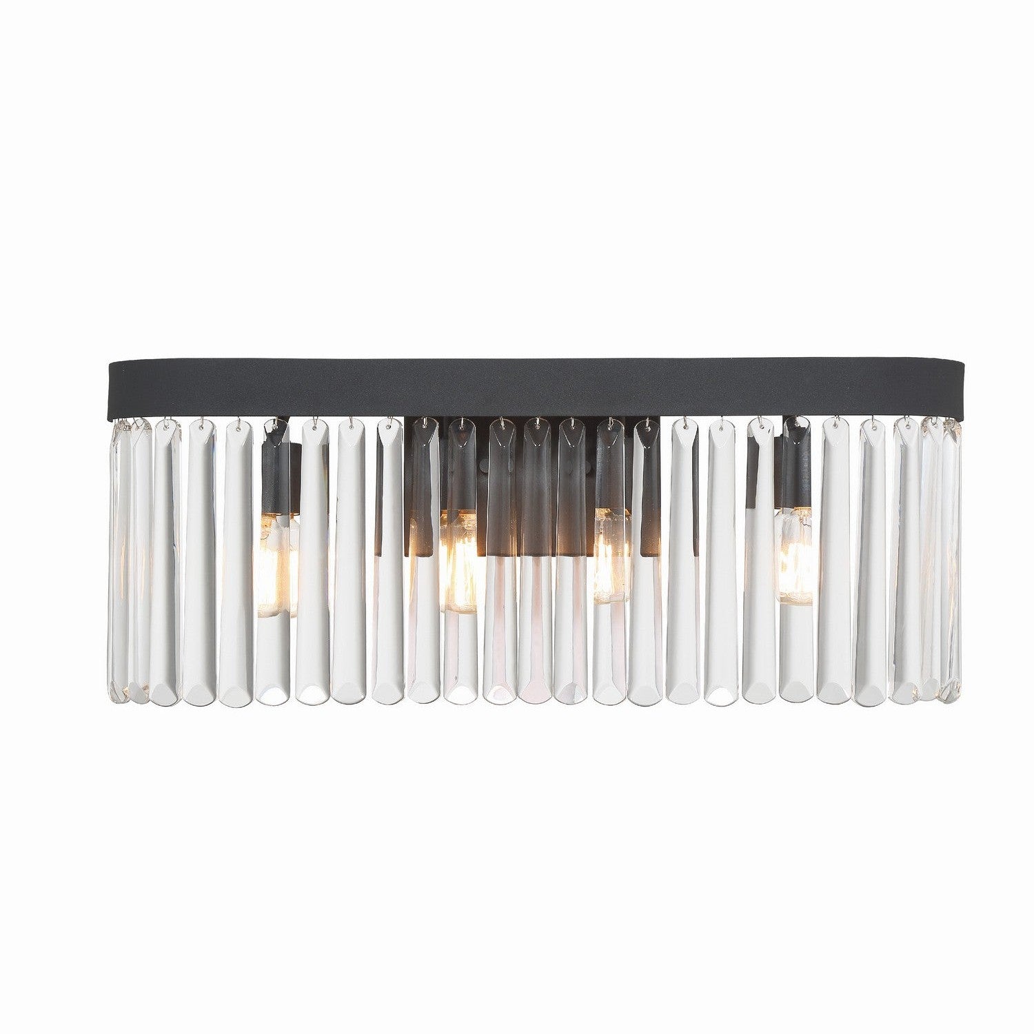 Crystorama - EMO-5403-BF - Four Light Bath - Emory - Black Forged