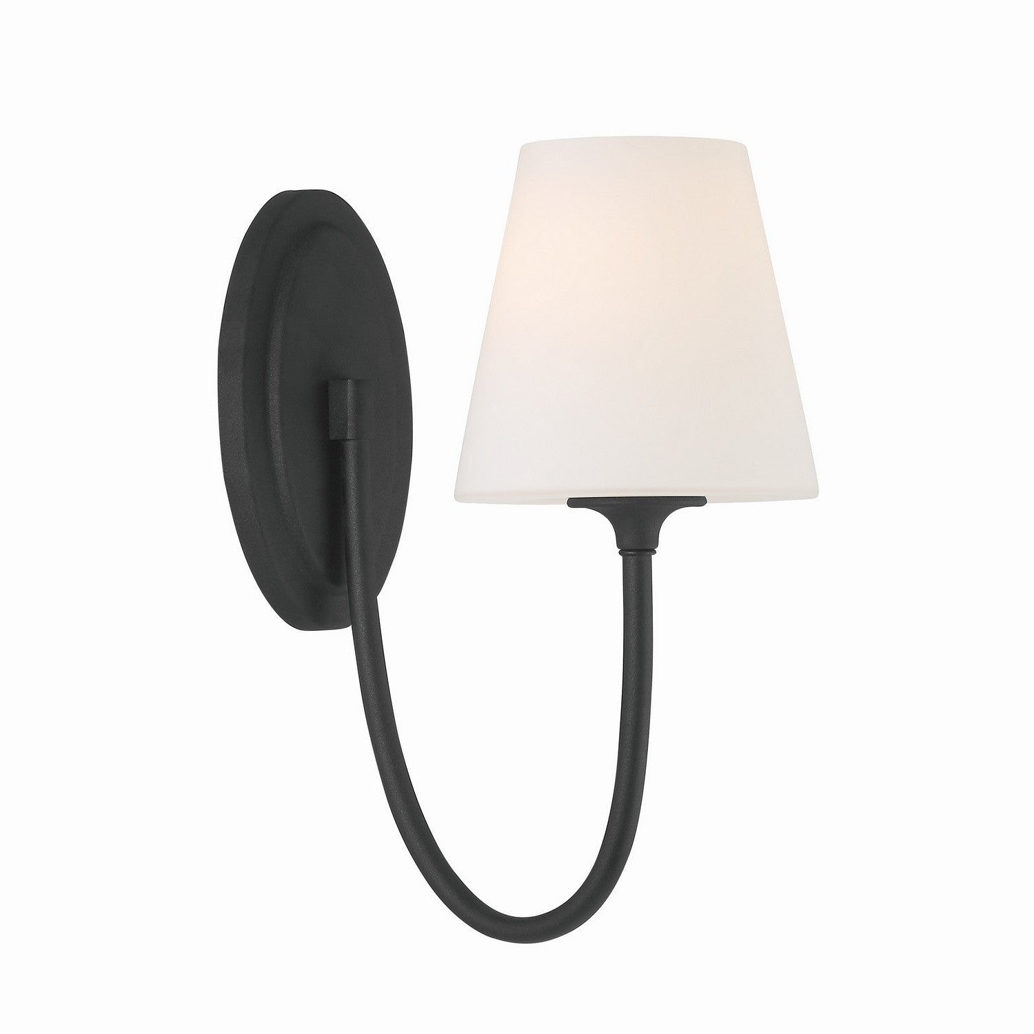 Crystorama - JUN-10321-BF - One Light Wall Sconce - Juno - Black Forged