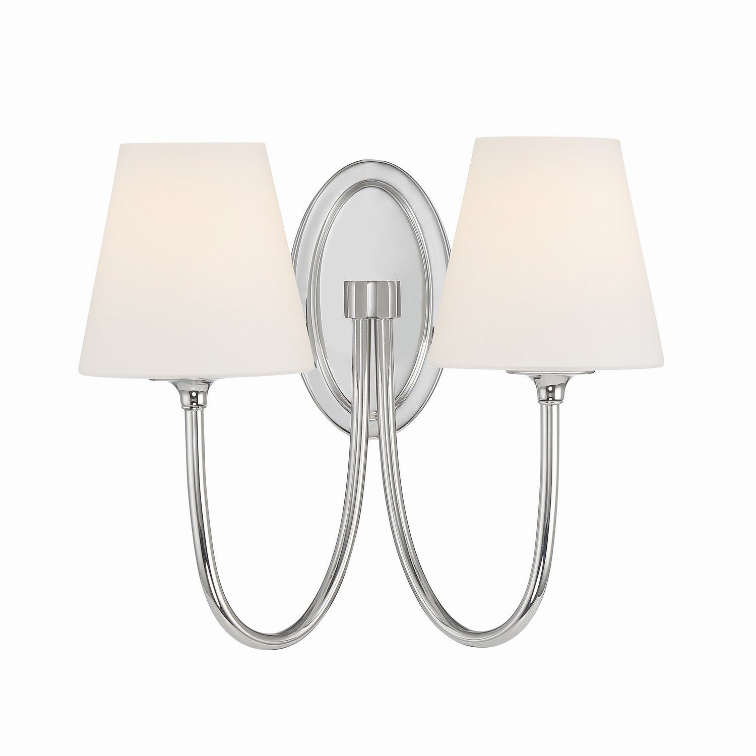Crystorama - JUN-10322-PN - Two Light Wall Sconce - Juno - Polished Nickel