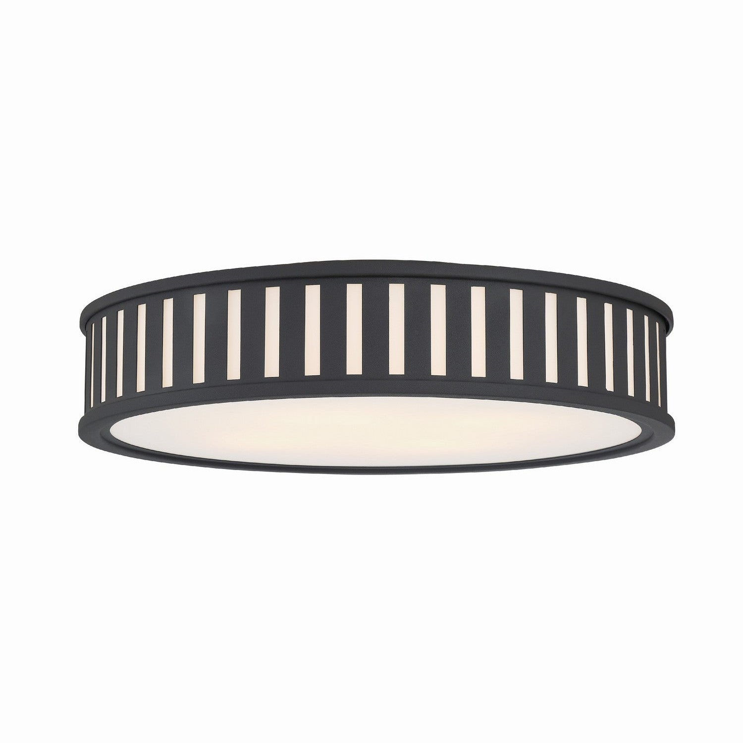 Crystorama - KEN-8305-BF - Four Light Flush Mount - Kendal - Black Forged