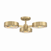 Crystorama - ORS-733-MG - Three Light Semi Flush Mount - Orson - Modern Gold