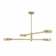 Crystorama - ORS-734-MG - Four Light Chandelier - Orson - Modern Gold