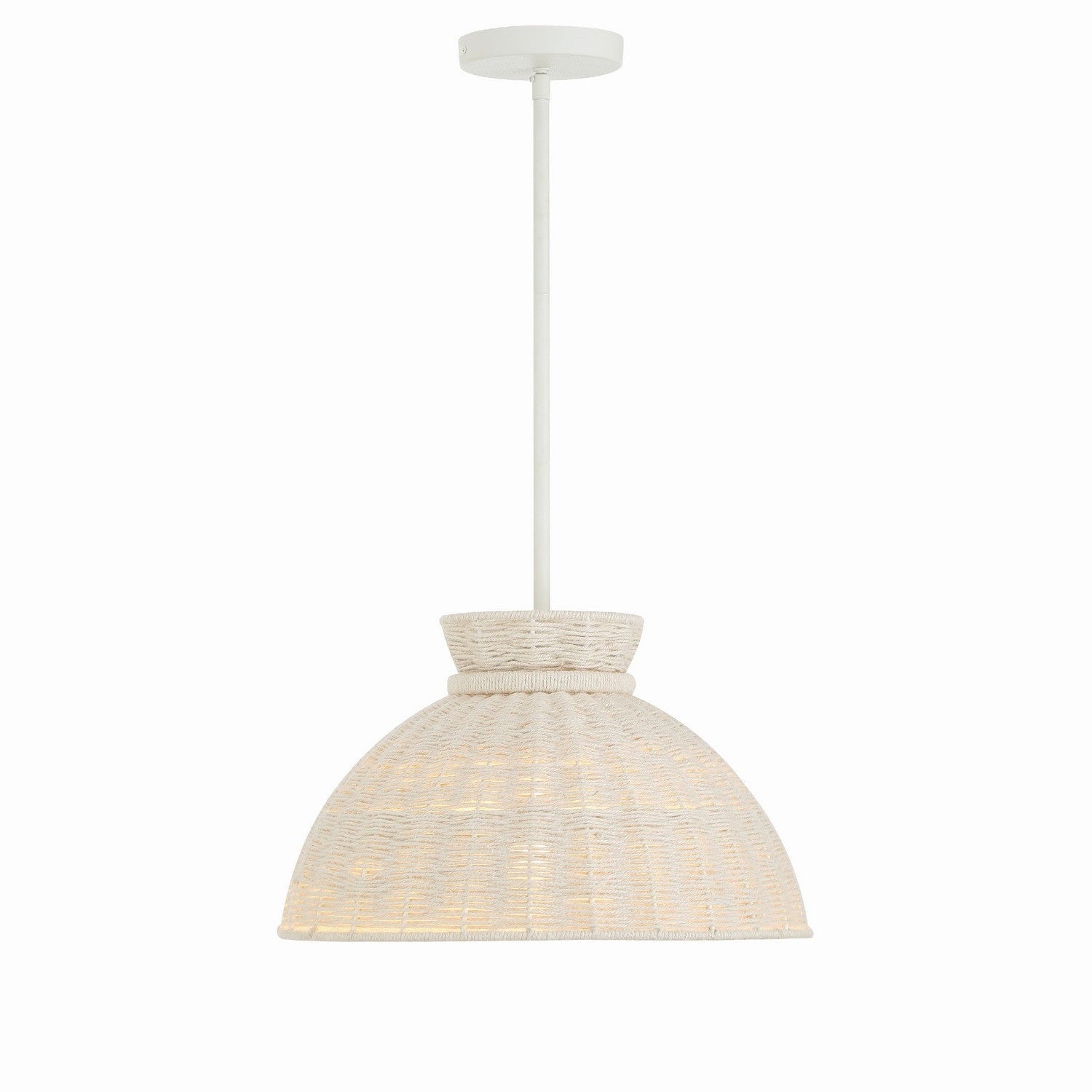 Crystorama - RES-10520-MT - One Light Pendant - Reese - Matte White