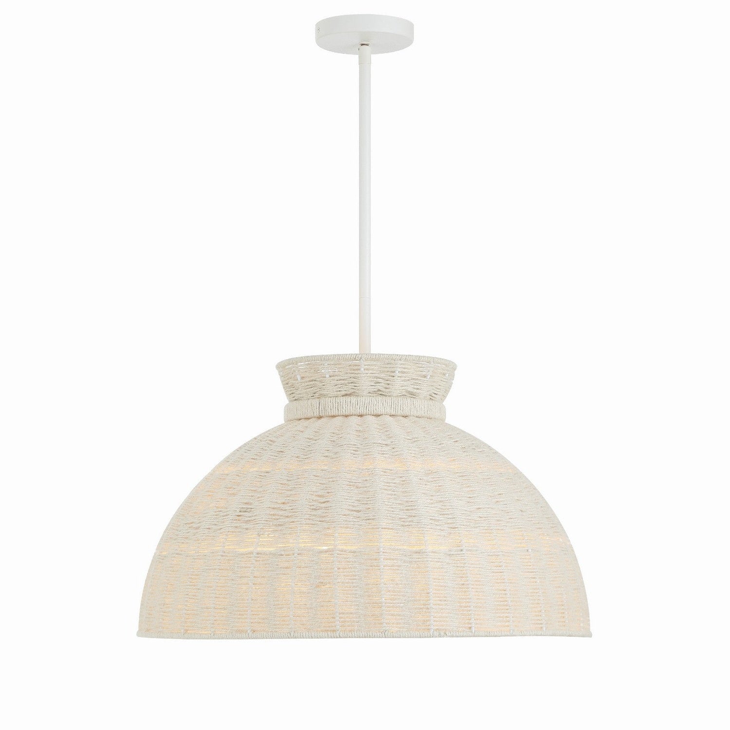 Crystorama - RES-10524-MT - Four Light Pendant - Reese - Matte White