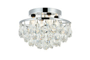 Elegant Lighting - LD9805F14C(872) - Four Light Flush Mount - Clara - Chrome