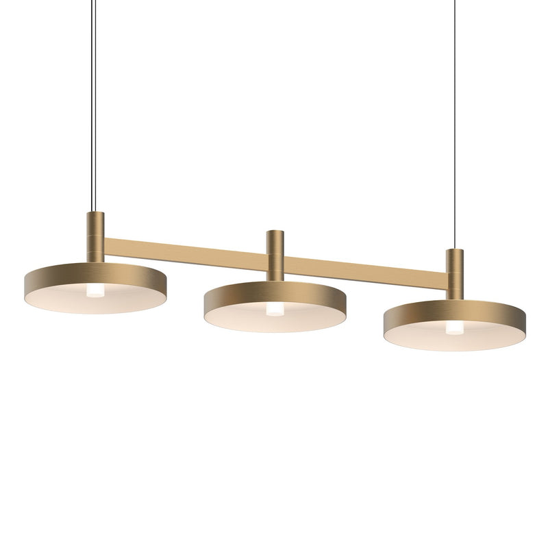Sonneman - 1783.14-PAN - LED Linear Pendant - Systema Staccato - Brass