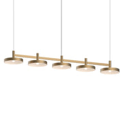 Sonneman - 1785.14-PAN - LED Linear Pendant - Systema Staccato - Brass