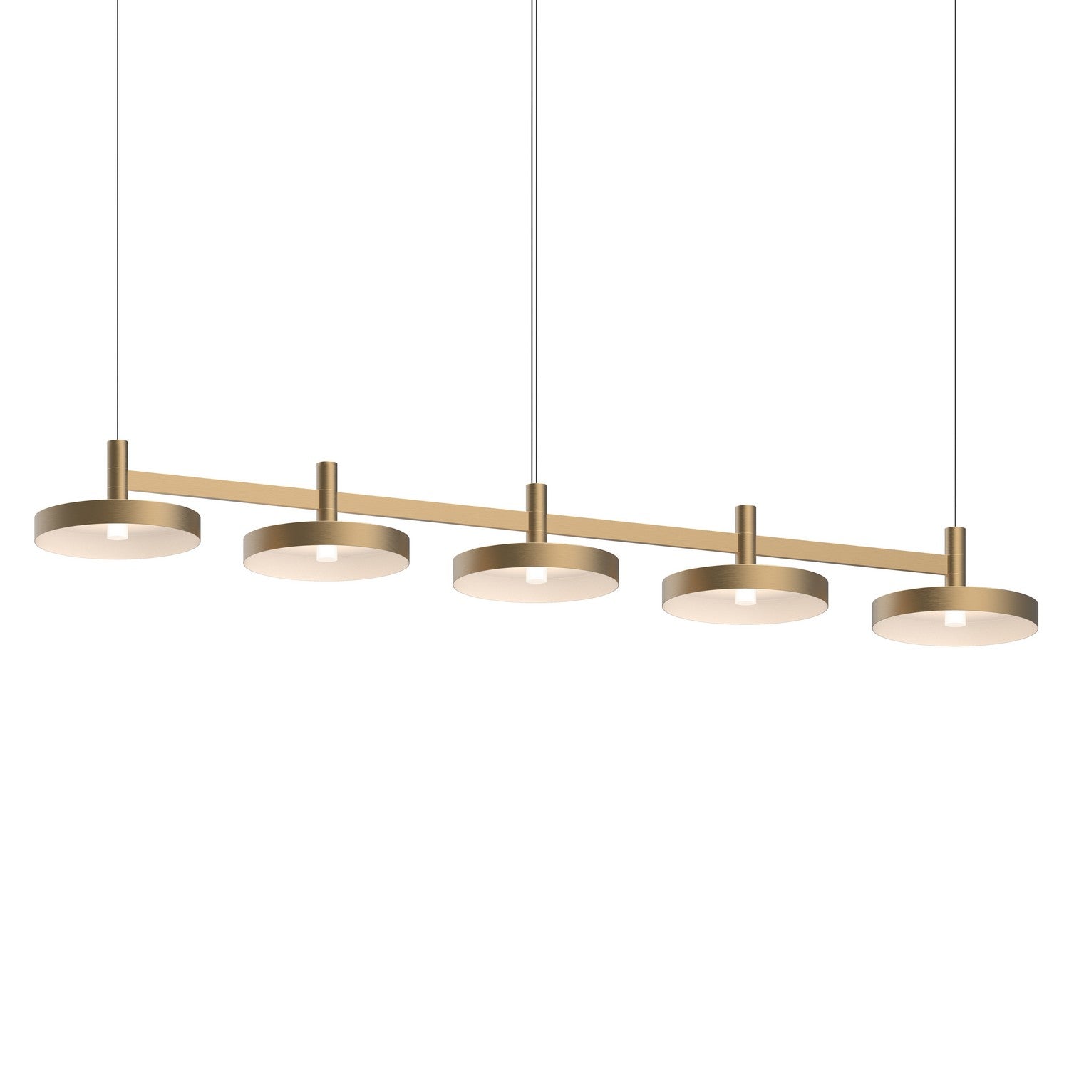 Sonneman - 1785.14-PAN - LED Linear Pendant - Systema Staccato - Brass