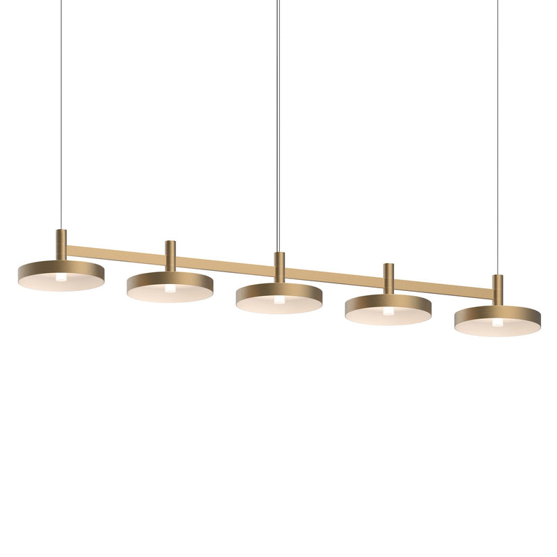 Sonneman - 1785.14-PAN - LED Linear Pendant - Systema Staccato - Brass